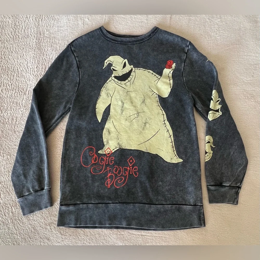 The Nightmare Before Christmas Oogie Boogie Sweatshirt - Picture 1 of 7